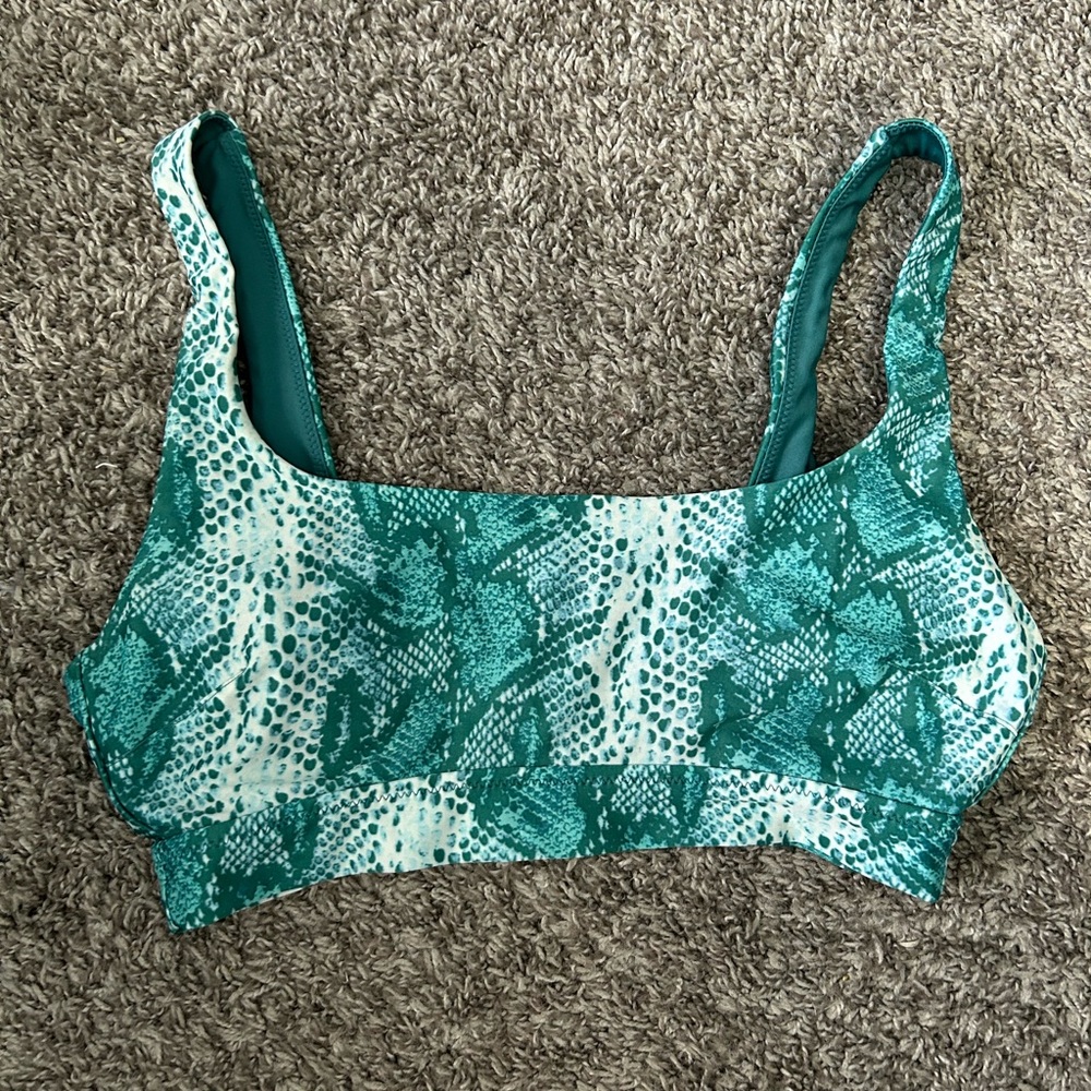 Aerie Snakeskin Bikini Top